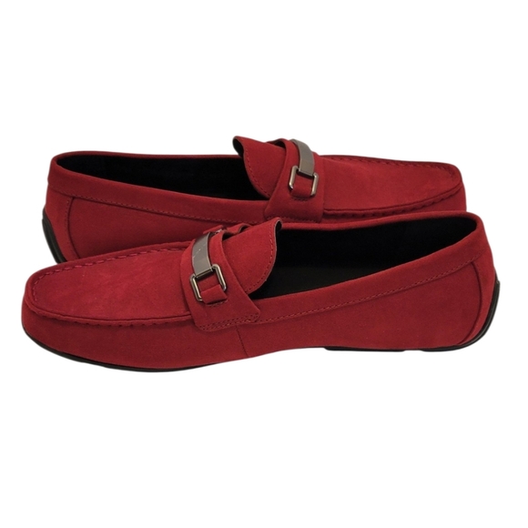 NWT Alfani Men's Egan Driving Loafers Red Size 11M - Picture 6 of 11